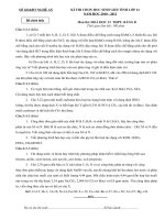 Tài liệu Dề thi HSG Hoá bảng B nghệ an năm 2010-2011