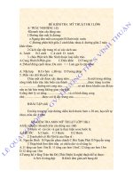 Tài liệu Đề KT MT