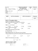 Bài soạn Toán 3 GKI 10-11