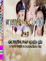 Di truyền học người ( tiết 1)