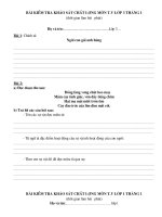 Bài soạn Khao sat TV1,3,5 thang 1-2011