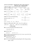 Tài liệu THI HKI TOÁN 7
