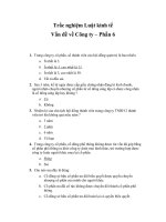 Trắc nghiệm Luật kinh tế Vấn đề về Công ty – Phần 6