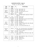 Bài soạn lop 2 tuan 24 chuan