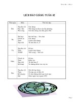 Bài giảng giao an lop 1 tuan 32