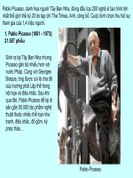 Gián án 10 họa sĩ lớ nhất thế giới thế kỷ XX