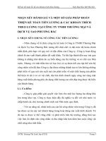 NHẬN XÉT ĐÁNH GIÁ VÀ MỘT SỐ GIẢI PHÁP HOÀN THIỆN KẾ TOÁN TIỀN LƯƠNG & CÁC KHOẢN TRÍCH THEO LƯƠNG TẠI CÔNG TY TNHH THƯƠNG MẠI VÀ DỊCH VỤ SAO PHƯƠNG BẮC