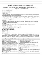 Gián án Giáo án Địa lý 11 nâng cao