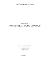 Bài soạn Tổ chức hoạt động giáo dục