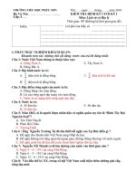 Bài soạn DE THI HKI- MON LS VÀ DỊA LÝ - LÓP 5 - 2010- 2011