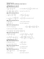 Gián án chu de phuong trinh lop 8