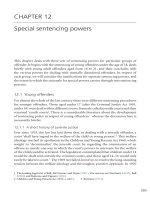 Special sentencing powers