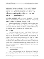 PHƯƠNG HƯỚNG VÀ GIẢI PHÁP HOÀN THIỆN CÔNG TÁC KẾ TOÁN CHI PHÍ SẢN XUẤT VÀ  TÍNH GIÁ THÀNH SẢN PHẨM XÂY LẮP  TẠI CÔNG TY CỔ PHẦN CẦU 12