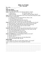 Gián án đề thi 15'''' Công Nghệ 10 HK II