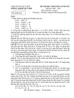 Gián án de thi hoa 2010-2011 lop 9