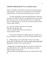 CHI PHÍ CƠ HỘI KINH TẾ CỦA LAO ĐỘNG (EOCL)