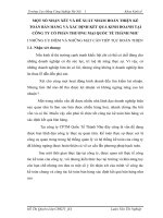 MỘT SỐ NHẬN XÉT VÀ ĐỀ XUẤT NHẰM HOÀN THIỆN KẾ TOÁN BÁN HÀNG VÀ XÁC ĐỊNH KẾT QUẢ KINH DOANH TẠI CÔNG TY CỔ PHẦN THƯƠNG MẠI QUỐC TẾ THÀNH NHƯ