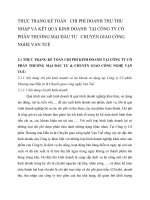 THỰC TRẠNG KẾ TOÁN   CHI PHÍ DOANH THU THU NHẬP VÀ KẾT QUẢ KINH DOANH  TẠI CÔNG TY CỔ PHẦN THƯƠNG MẠI ĐẦU TƯ   CHUYỂN GIAO CÔNG NGHỆ VẠN TUẾ