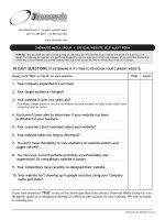 3HOWARDS MEDIA GROUP · OFFICIAL WEBSITE SELF-AUDIT FORM