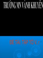 Bài soạn bé vui học chữ