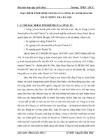 ĐẶC ĐIỂM TÌNH HÌNH CHUNG CỦA CÔNG TY KINH DOANH PHÁT TRIỂN NHÀ HÀ NỘI