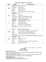 Tài liệu giáo án tuần 19, 20, 21 lớp 4