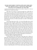 BÀI HỌC KINH NGHIỆM VÀ PHƯƠNG HƯỚNG HOÀN THIỆN KIỂM TOÁN CHU TRÌNH MUA HÀNG VÀ THANH TOÁN TRONG KIỂM TOÁN BÁO CÁO TÀI CHÍNH DO AASC THỰC HIỆN