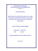 Đánh giá khả năng sinh trưởng, sinh sản của tổ hợp lai giữa dê cái cỏ phối với đực beetal và bách thảo nuôi trong điều kiện nông hộ tại huyện điện biên tỉnh điện biên; 