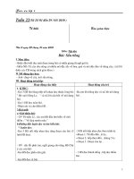 Tài liệu GA lớp 4 tuần 22