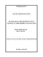 Kế toán quản trị chi phí sản xuất tại công ty TNHH chế biến cao su đà nẵng
