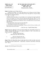 Gián án Đề thi HSG ngữ văn huyện Vĩnh Tường