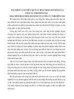 ĐẶC ĐIỂM VÀ TỔ CHỨC QUẢN LÝ HOẠT ĐỘNG BÁN HÀNG CỦA CÔNG TY TNHH ĐÔNG HẢI