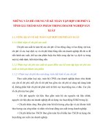 NHỮNG VẤN ĐỀ CHUNG VỀ KẾ TOÁN TẬP HỢP CHI PHÍ VÀ TÍNH GIÁ THÀNH SẢN PHẨM TRONG DOANH NGHIỆP SẢN XUẤT