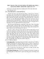 Thực trạng công tác huy động vốn thông qua phát hành trái phiếu Chính phủ ở KBNN Hà Tây