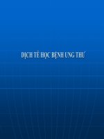 dịch tễ học ung thư