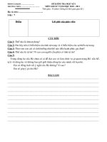 Kiểm tra HKI GDCD 7+ ĐA