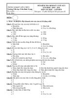 Bài giảng Đề thi tin học khối 4