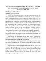 NHỮNG VẤN ĐỀ CƠ BẢN VỀ DỰ ÁN ĐẦU TƯ VÀ TĐDAĐT TRONG HOẠT ĐỘNG KINH DOANH CỦA CÁC NGÂN HÀNG THƯƠNG MẠI