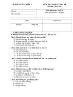 Bài giảng Đề KS khoa học cuối kì 1