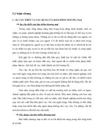 SỰ CẦN THIẾT VÀ TÁC DỤNG CỦA BẢO HIỂM THƯƠNG MẠI