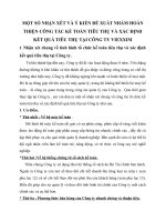 MỘT SỐ NHẬN XÉT VÀ Ý KIẾN ĐỀ XUẤT NHẰM HOÀN THIỆN CÔNG TÁC KẾ TOÁN TIÊU THỤ VÀ XÁC ĐỊNH KẾT QUẢ TIÊU THỤ TẠI CÔNG TY VIEXXIM