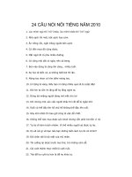 24 câu nói nổi tiếng năm 2010