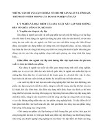 NHỮNG VẤN ĐỀ LÝ LUẬN CƠ BẢN VỀ CHI PHÍ SẢN XUẤT VÀ TÍNH GIÁ THÀNH SẢN PHẨM TRONG CÁC DOANH NGHIỆP XÂY LẮP