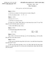 Gián án Đề HSG khối 4 - 2011