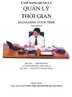 Quản lý thời gian - Cẩm nang quản lý hiệu quả
