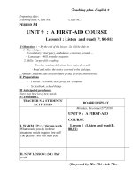 Bài soạn unit9,10 cua Mai