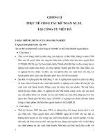 THỰC TẾ CÔNG TÁC KẾ TOÁN NGUYÊN LIỆU, VẬT LIỆU TẠI CÔNG TY BIA VIỆT HÀ