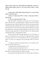 THỰC TRẠNG CÔNG TÁC THẨM ĐỊNH TÀI CHÍNH DỰ ÁN ĐẦU TƯ TRONG HOẠT ĐỘNG CHO VAY TẠI NGÂN HÀNG TMCP Á CHÂU HÀ NỘI