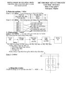 Bài giảng Đề thi thực hành học kì 1 năm học 2010 - 2011
