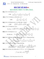 (Luyện thi cấp tốc Toán) Chuyên đề bất đẳng thức và min-max_Bài tập và hướng dẫn giải
